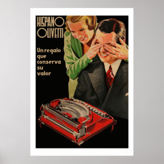 Poster Anúncios Vintage Olivetti (Restaurados)