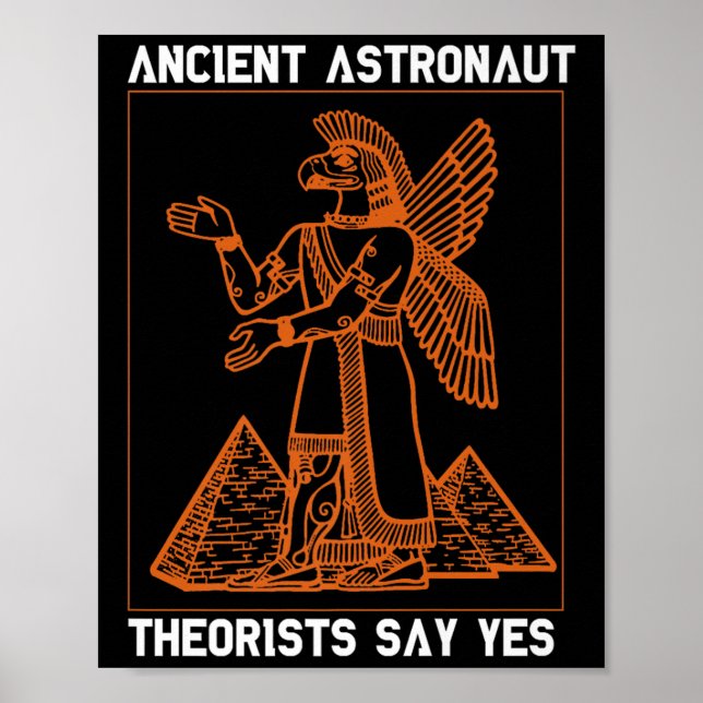 Poster Anunnaki Astronautas Teóricos Diz Sim Sumer (Frente)