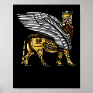 Poster Anunnaki Guardian Alienígena Antigo Deus Sumeriano