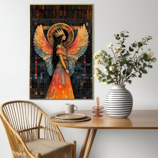 Poster Anunnaki Star Goddese Inanna Abstrato Mosaic Art (Criador carregado)