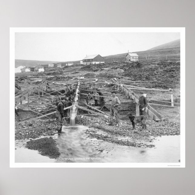 Pôster Anvil Creek Dourado Mine Alaska 1916 (Frente)