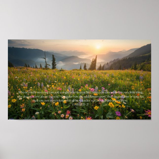 Poster Anxiety and Worry Inspirational Words of Wisdom  (Frente)