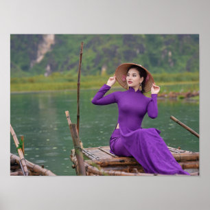 Poster Ao Dai — Vietname tradicional