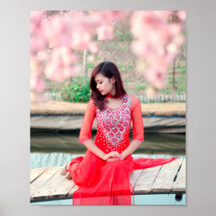 Poster Ao Dai — Vietname tradicional