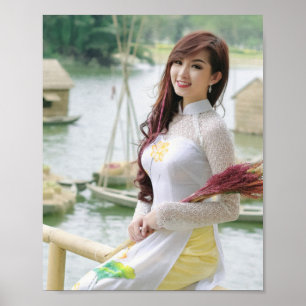 Poster Ao Dai — Vietname tradicional