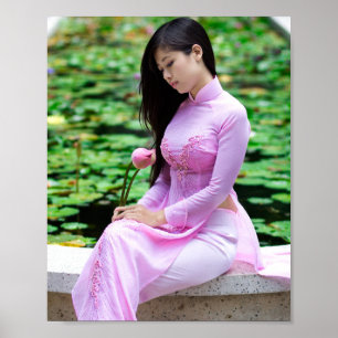 Poster Ao Dai — Vietname tradicional