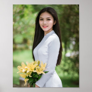 Poster Ao Dai — Vietname tradicional