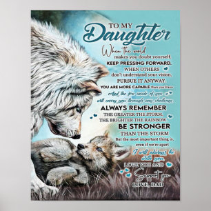 Poster Ao Meu Presente Da Família Leão Filha, Aniversário
