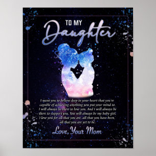 Poster Ao Meu Presente De Filha, À Minha Filha De Amor E