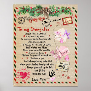 Poster Ao Meu Presente De Filha, À Minha Filha De Amor E