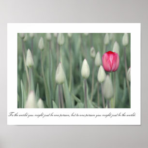 Poster Ao mundo você pôde apenas ser uma pessoa,