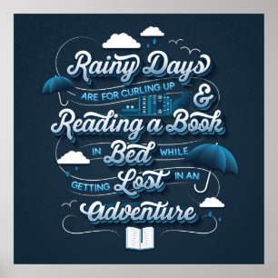 Poster ao Quadrado Rainy Day Adventure II (24x24)