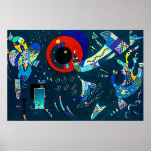 Poster Ao redor do círculo - Kandinsky