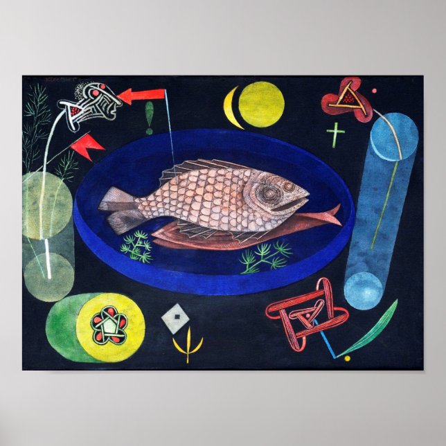 Poster Ao redor do peixe, Paul Klee (Frente)