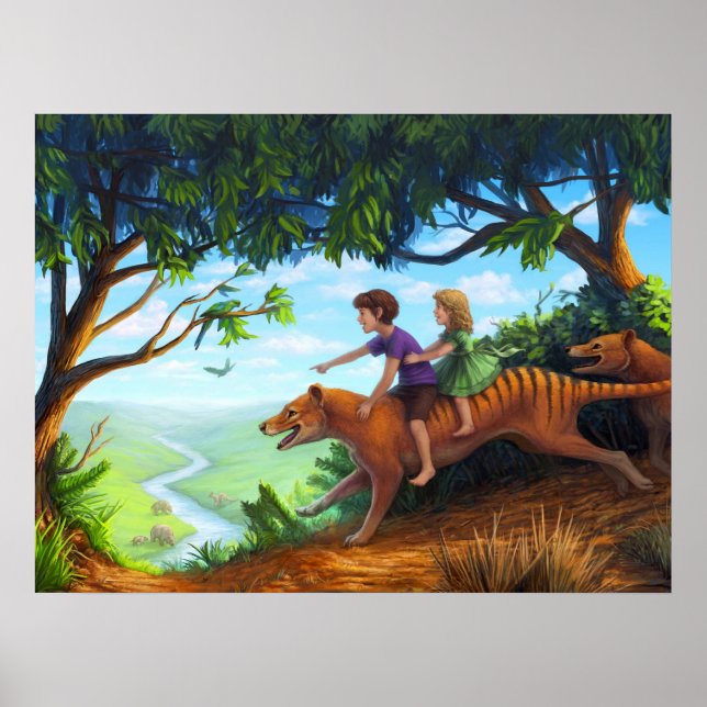 Poster Ao vale da megafauna (Frente)