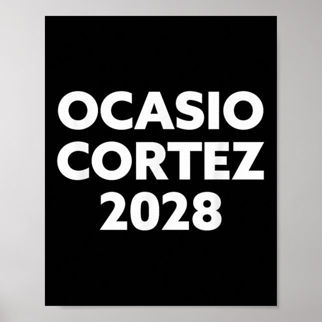 Poster Aoc 2028 - Ocasio Cortez 2028 (Frente)