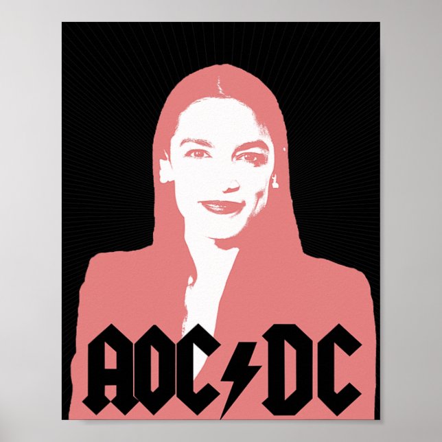 Poster Aoc - Andria Ocasio-cortez - Latina Congress  (Frente)