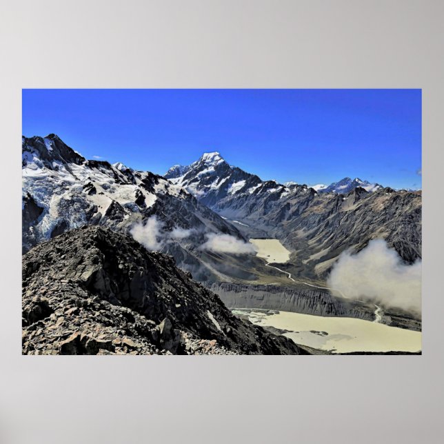 Poster Aoraki/Monte Cook (Frente)