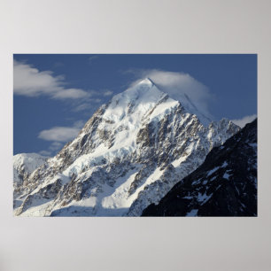 Pôster Aoraki Monte Cook, Mackenzie Country, Sul