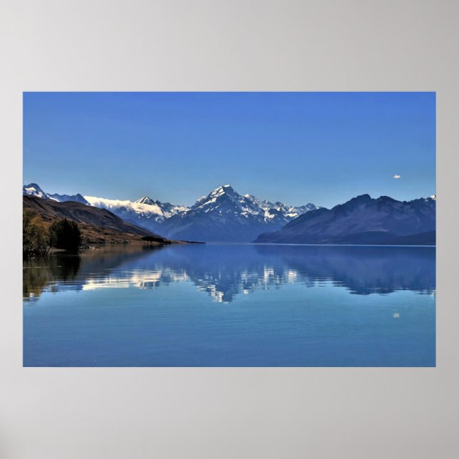 Poster Aoraki no lago Pukaki (Frente)