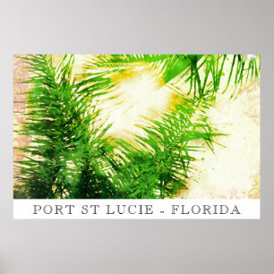 Poster *~* AP25 Viagem Tropical Palm Trees - Personalizar
