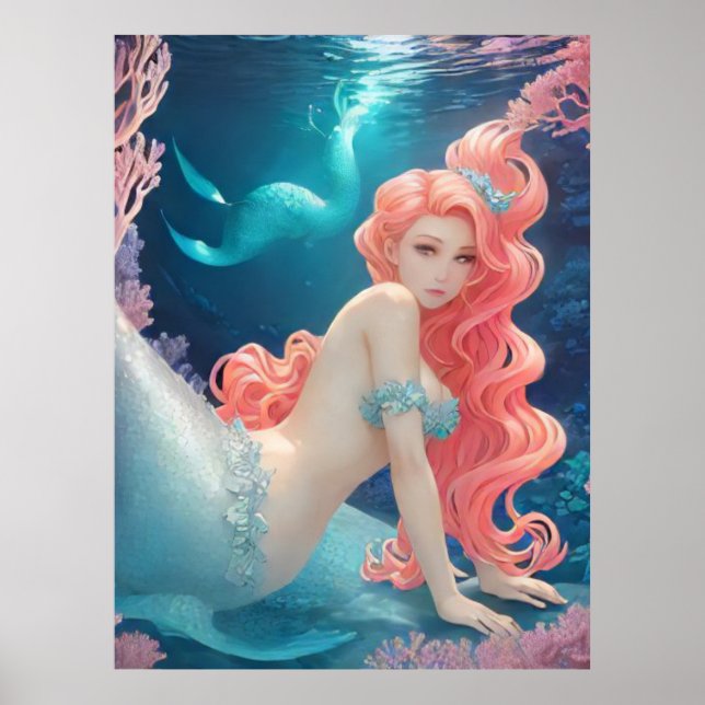 Poster *~* AP60 Agua Deusa Fantasia Mar Sereia 20 (Frente)