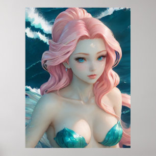 Poster *~* AP60 Agua Deusa Fantasia Mar Sereia 23