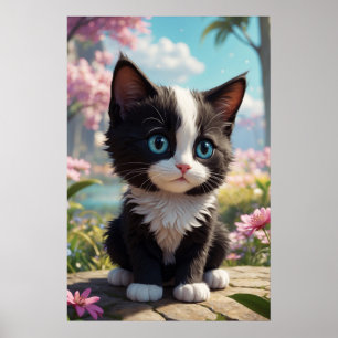 Poster *~* AP68 2:3 Cat Feline Kitten Gatinho Tropical