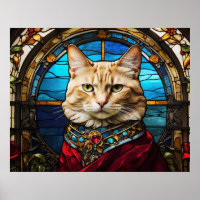 *~* AP68 5:4 Gato Felino Aquarela Vidro Pintado