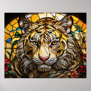 Poster *~* AP68 Fantasy Negrito 5:4 TIGER Vidro Manchado