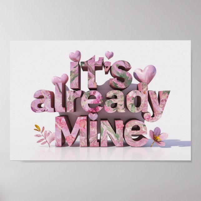 Poster *~* AP85 Hearts Law of Attração Manifestações (Frente)