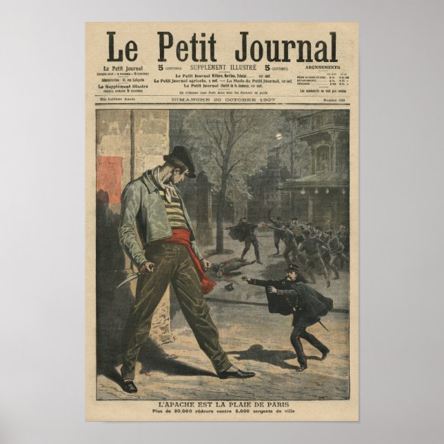 Poster Apache é um incômodo para Paris (Frente)