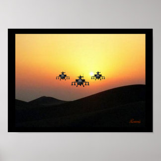 POSTER APACHE HELICÓPTERO