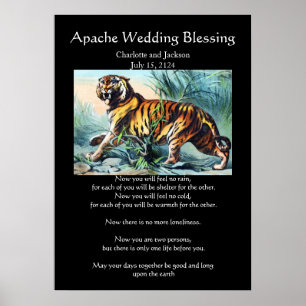 Pôster Apache Wedding Bênção Saber Dótido Tiger