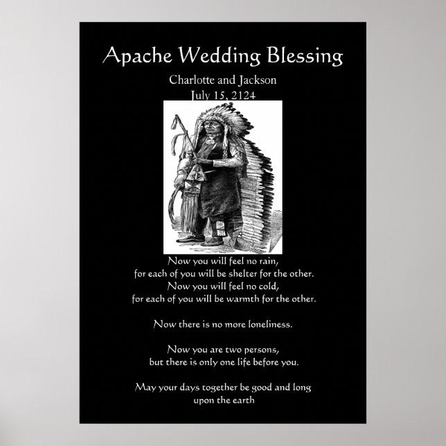 Pôster Apache Wedding Blessing Dakota-Sioux Cheif (Frente)