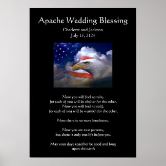 Poster Apache Wedding Blush Eagle