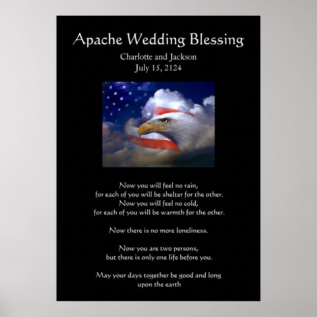 Poster Apache Wedding Blush Eagle (Frente)