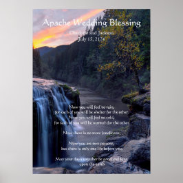 Poster Apache Weding Blush River Falls