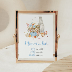 Poster Apaixonar Autumn Blue Pumpkin Mãe Bar Osa