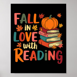 Poster Apaixonar-Se Pela Leitura Do Outono Shir