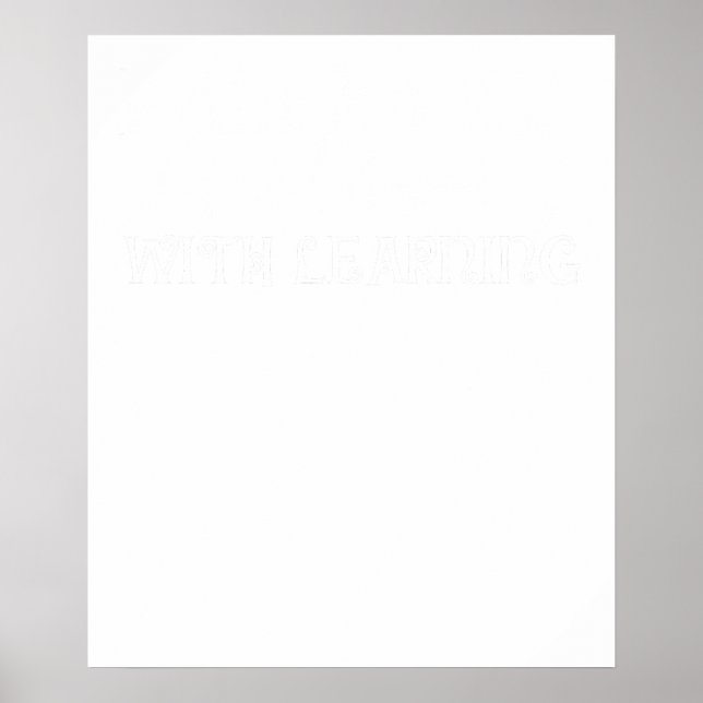 Poster apaixonar-se pelo aprendizado (Frente)