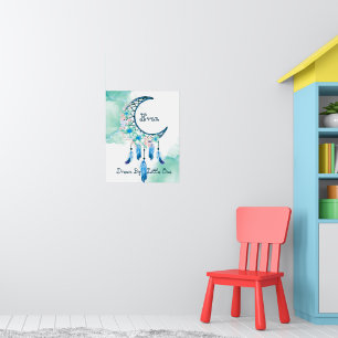 Poster Apanhador de sonhos personalizado para criança