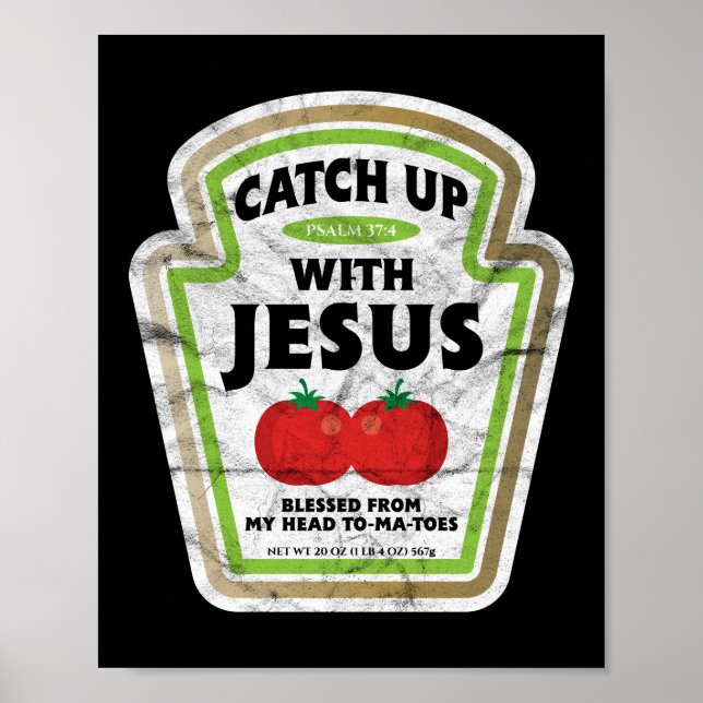 Poster Apanhe Jesus Deus Fé (Frente)