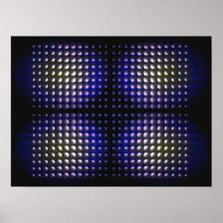 Poster Aparência sobrenatural abstrato digital