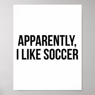 Poster Aparentemente eu gosto de futebol