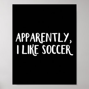 Poster Aparentemente Eu Gosto de Futebol _2