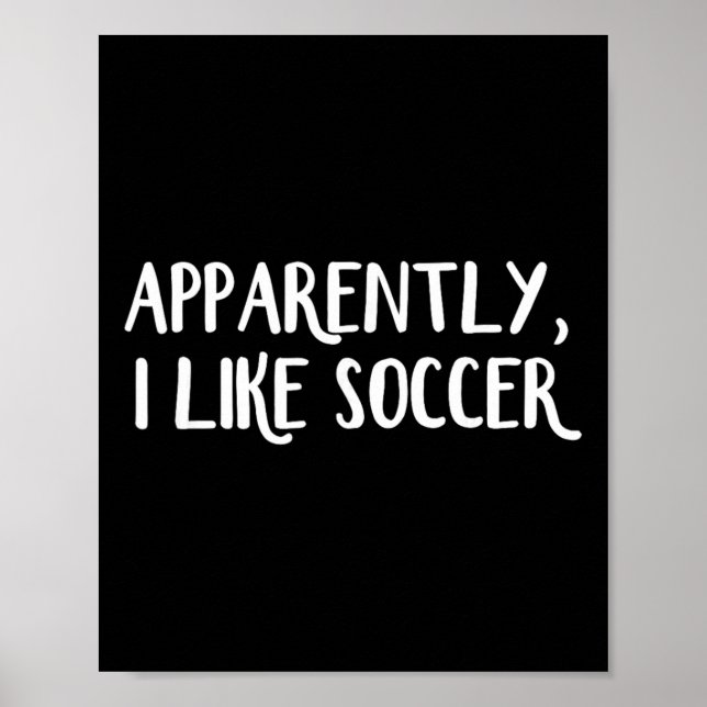 Poster Aparentemente Eu Gosto de Futebol _2 (Frente)
