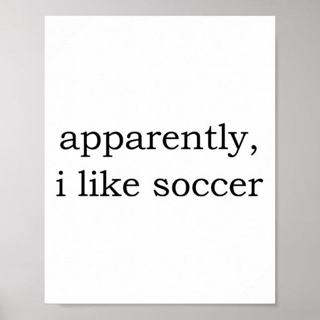 Poster Aparentemente Eu Gosto de Futebol _8  (Frente)