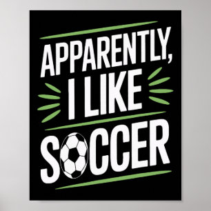 Poster Aparentemente Eu Gosto de Futebol Jogadores de Fut