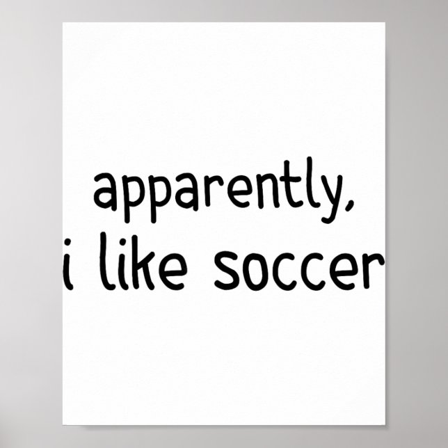 Poster Aparentemente eu gosto de futebol Jogo de futebol  (Frente)